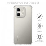 Огляд Чохол до мобільного телефона BeCover Anti-Shock Infinix Hot 50i (X6531) Clear (712777): характеристики, відгуки, ціни.