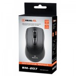 Огляд Мишка REAL-EL RM-207, USB, black: характеристики, відгуки, ціни.