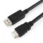 Огляд Кабель мультимедійний DisplayPort to HDMI 7.5m Cablexpert (CC-DP-HDMI-7.5M): характеристики, відгуки, ціни.