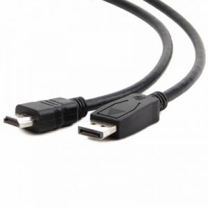 Огляд Кабель мультимедійний DisplayPort to HDMI 7.5m Cablexpert (CC-DP-HDMI-7.5M): характеристики, відгуки, ціни.