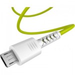 Огляд Дата кабель USB 2.0 AM to Micro 5P 1.0m Soft white/lime Pixus (4897058531176): характеристики, відгуки, ціни.