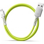 Огляд Дата кабель USB 2.0 AM to Micro 5P 1.0m Soft white/lime Pixus (4897058531176): характеристики, відгуки, ціни.