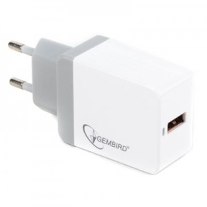 Огляд Зарядний пристрій Gembird 1 USB QC3.0 (MP3A-UC-AC11): характеристики, відгуки, ціни.