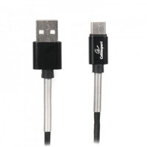 Дата кабель USB 2.0 AM to Type-C 1.0m Cablexpert (CCPB-C-USB-06BK)