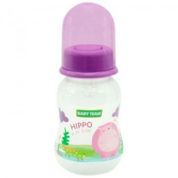 Пляшечка для годування Baby Team з силікон.соскою 125 мл (1111_фиолетовый)