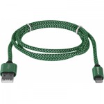 Огляд Дата кабель USB 2.0 AM to Lightning 1.0m ACH01-03T 2.1A green Defender (87810): характеристики, відгуки, ціни.