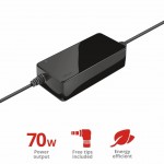 Огляд Блок живлення до ноутбука Trust Primo 70W-19V Universal Laptop Charger (22141): характеристики, відгуки, ціни.