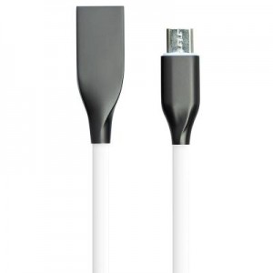 Дата кабель USB 2.0 AM to Micro 5P 2.0m white PowerPlant (CA910731)