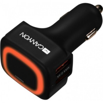 Зарядний пристрій Canyon Universal 4xUSB car adapter (CNE-CCA05B)