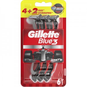 Огляд Бритва Gillette Blue 3 6 шт. (7702018516759/7702018362585): характеристики, відгуки, ціни.