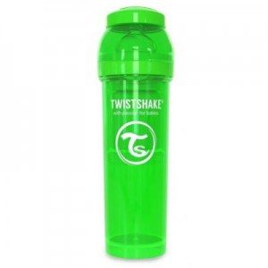 Пляшечка для годування Twistshake антиколькова 330 мл, зелена (24861)