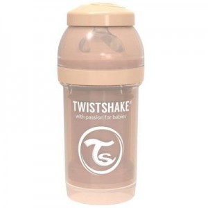 Огляд Пляшечка для годування Twistshake антиколькова 180 мл, бежева (69860): характеристики, відгуки, ціни.