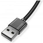 Огляд Дата кабель USB 2.0 AM to Lightning 2.0m Nets Black T-Phox (T-L801(2) black): характеристики, відгуки, ціни.