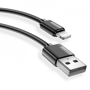 Дата кабель USB 2.0 AM to Lightning 2.0m Nets Black T-Phox (T-L801(2) black)