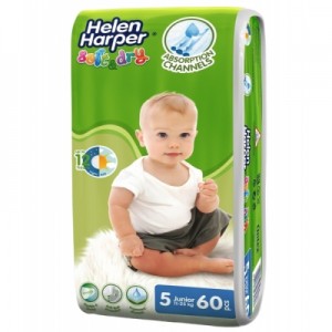 Огляд Підгузок Helen Harper Soft&Dry Junior 11 - 25 кг 60 шт (5411416060215): характеристики, відгуки, ціни.