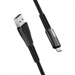 Огляд Дата кабель ColorWay USB 2.0 AM to Micro 5P 1.0m zinc alloy + led black (CW-CBUM035-BK): характеристики, відгуки, ціни.