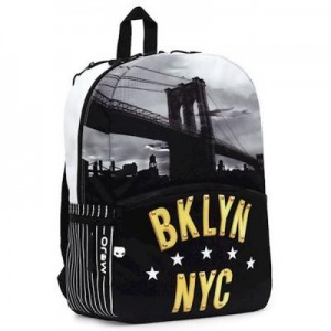 Огляд Рюкзак шкільний Mojo Бруклін Нью-Йорк Чорно-білий (KZ9984026): характеристики, відгуки, ціни.