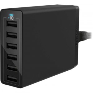 Огляд Зарядний пристрій Anker PowerPort 6 - 60W 6-port USB Power IQ V3 (Black) (A2123L12): характеристики, відгуки, ціни.