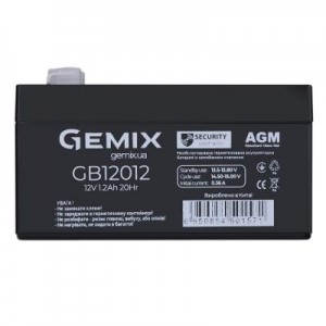 Огляд Батарея до ДБЖ Gemix GB 12В 1.2 Ач (GB12012): характеристики, відгуки, ціни.