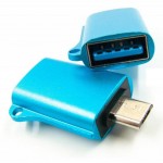 Огляд Перехідник OTG USB - Micro-USB blue Dengos (ADP-020): характеристики, відгуки, ціни.