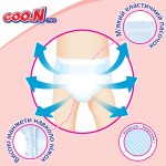 Огляд Підгузок GOO.N Plus для дітей 9-14 кг L унісекс, на ліпучках 54 шт (843336): характеристики, відгуки, ціни.