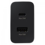 Огляд Зарядний пристрій Samsung 35W Wall Charger Duo Black (EP-TA220NBEGRU): характеристики, відгуки, ціни.