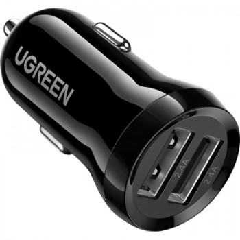 Зарядний пристрій Ugreen ED018 24W 2xUSB Car Charger (Black) (50875)