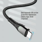 Огляд Дата кабель USB Type-C to Type-C 1.0m PD Fast Charging 65W 3А grey ColorWay (CW-CBPDCC040-GR): характеристики, відгуки, ціни.