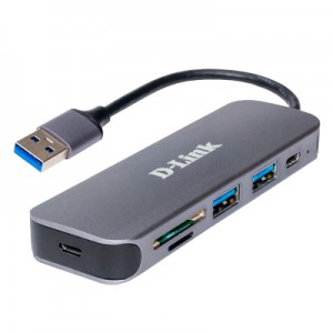 Огляд Концентратор D-Link DUB-1325 2xUSB3.0, 1xUSB TypeC, 1xSD, 1x-microSD, USB 3.0 (DUB-1325): характеристики, відгуки, ціни.