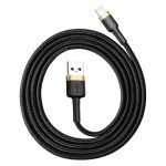 Огляд Дата кабель USB 2.0 AM to Lightning 1.0m 1.5A gold-black Baseus (CALKLF-BV1): характеристики, відгуки, ціни.