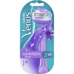 Огляд Бритва Gillette Venus ComfortGlide Breeze з 2 змінними картриджами (7702018886166): характеристики, відгуки, ціни.