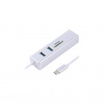 Огляд Концентратор Maxxter USB to Gigabit Ethernet, 2 Ports USB 3.0 + microSD/TF card r (NECH-2P-SD-01): характеристики, відгуки, ціни.