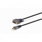 Огляд Кабель мультимедійний HDMI to DVI 1.8m 18+1pin, 4K 30Hz Cablexpert (CC-HDMI-DVI-4K-6): характеристики, відгуки, ціни.