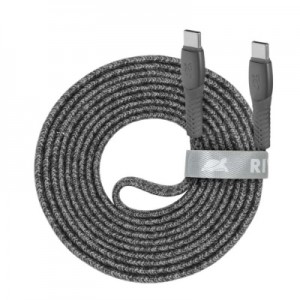 Дата кабель USB 2.0 Type-C to Type-C 2.1m 3А 60W grey RivaCase (PS6105 GR21)