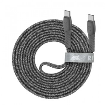 Дата кабель USB 2.0 Type-C to Type-C 2.1m 3А 60W grey RivaCase (PS6105 GR21)