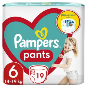 Підгузки Pampers трусики Pants Giant Розмір 6 (14-19 кг) 19 шт (8006540067802)