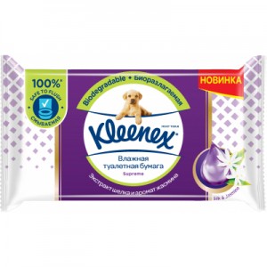 Огляд Туалетний папір Kleenex Supreme вологий 38 шт. (5029053577517): характеристики, відгуки, ціни.