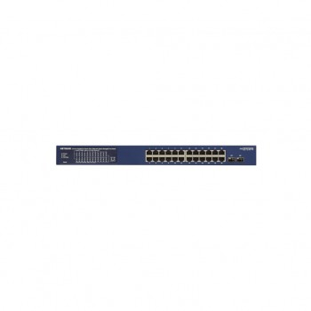 Комутатор мережевий Netgear GS724TPP 24x1GE PoE+(380W), 2xSFP, керований (GS724TPP-100EUS)