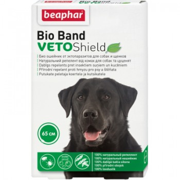 Нашийник для тварин Beaphar Bio Collar від бліх, кліщів і комарів для собак 65 см (8711231106653)