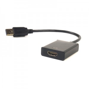 Огляд Перехідник USB 3.0 M to HDMI female PowerPlant (CA910373): характеристики, відгуки, ціни.