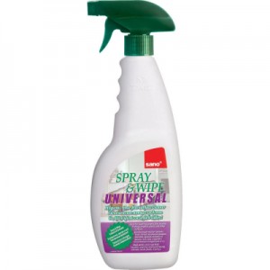 Огляд Спрей для чищення ванн Sano Spray & Wipe Універсальний для будь-яких поверхонь 750 мл (7290000292915): характеристики, відгуки, ціни.