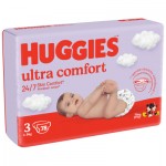 Огляд Підгузок Huggies Ultra Comfort 3 (5-9 кг) Mega 78 шт (5029053548760): характеристики, відгуки, ціни.