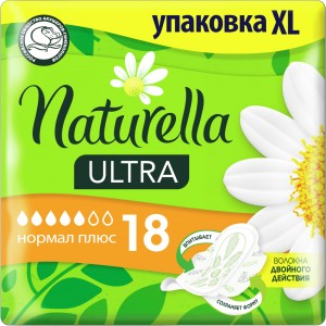 Огляд Гігієнічні прокладки Naturella Ultra Normal Plus 18 шт. (8006540225691): характеристики, відгуки, ціни.