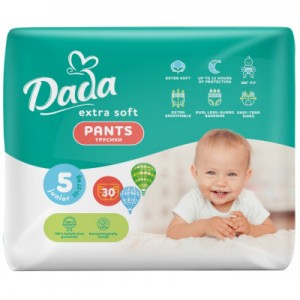 Огляд Підгузки Dada Extra Soft 5 Junior (12-17 кг) 30 шт (4820174980658): характеристики, відгуки, ціни.