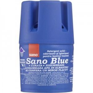 Огляд Засіб для чищення унітазу Sano Blue 150 г (7290000287607): характеристики, відгуки, ціни.