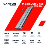 Огляд Концентратор Canyon USB-C 14 in 1 (CNS-HDS90): характеристики, відгуки, ціни.