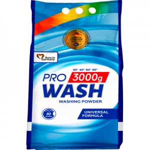 Огляд Пральний порошок Pro Wash Універсальний 3 кг (4260637723772): характеристики, відгуки, ціни.