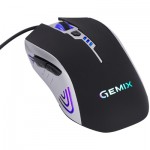 Огляд Мишка Gemix W100 USB Black/Gray + ігрова поверхня (W100Combo): характеристики, відгуки, ціни.