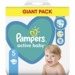 Огляд Підгузок Pampers Active Baby Junior Размер 5 (11-16 кг) 64 шт (8001090949974): характеристики, відгуки, ціни.