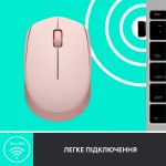 Огляд Мишка Logitech M171 Rose (910-006865): характеристики, відгуки, ціни.